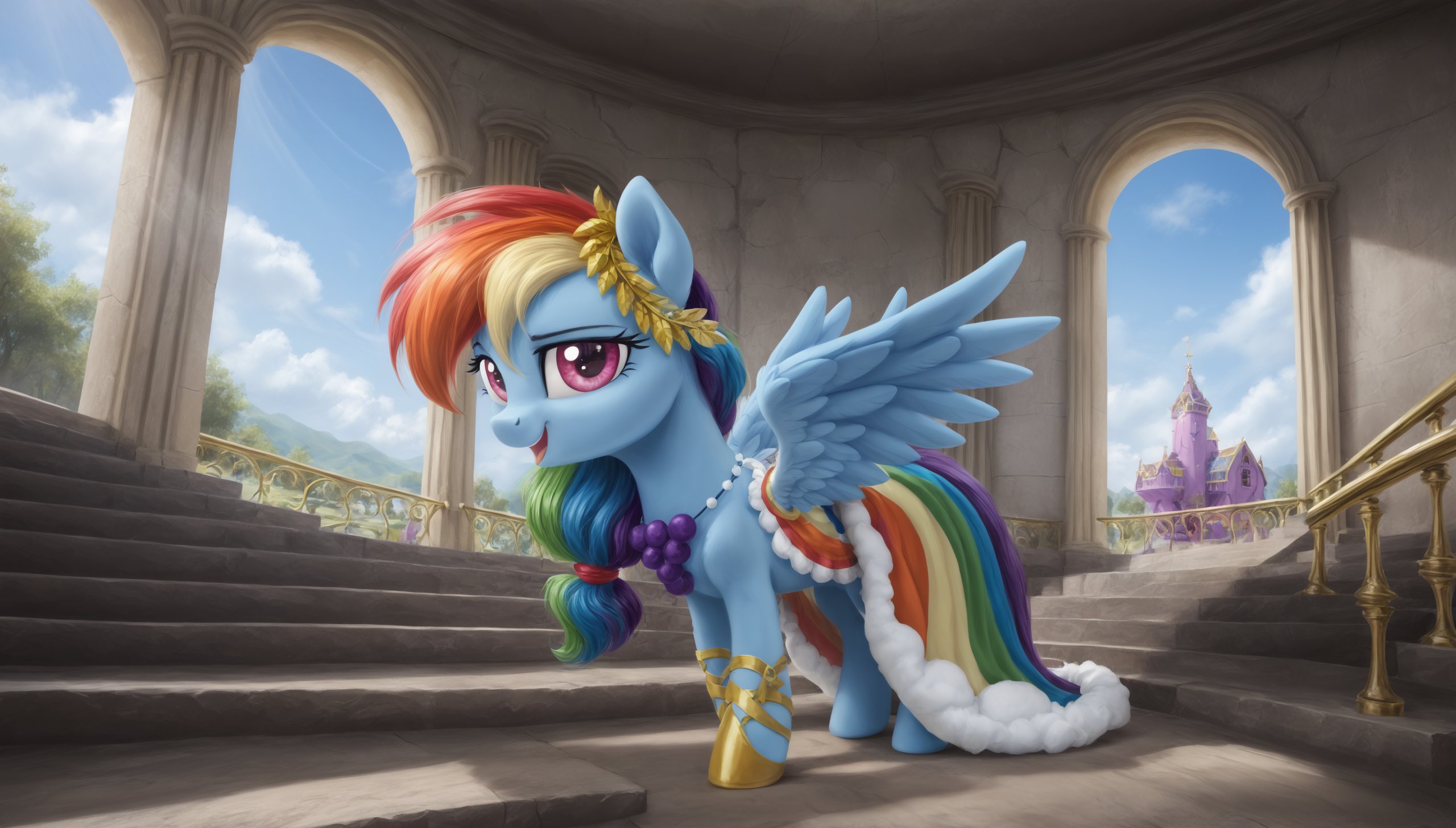 01709-2239453568-my little pony, ((feral pony)),_lora_Gala_Rainbow_Dash_0.8_Rainbow Dash,  rainbow dress, gold hairpin, gold shoes, full body__lo.jpg